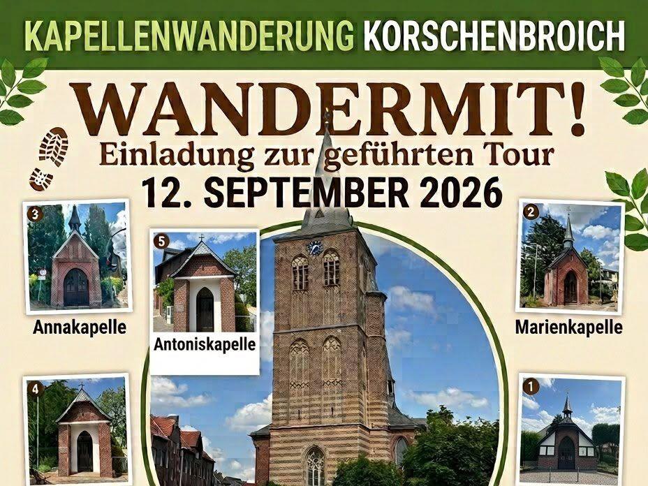Kapellenwanderung in Korschenbroich – Gemeinsam wandern… (c) St.-Sebastianus-Bruderschaft Kapellenwanderung in Korschenbroich – Gemeinsam wandern…