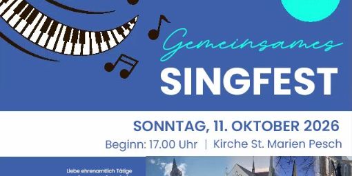Gemeinsames Singfest am 11.10.2026