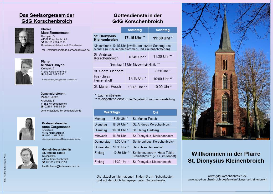 2023 Flyer Seite 1 St. Dionysius aktuell Juni 2024 (c) U. Lindner