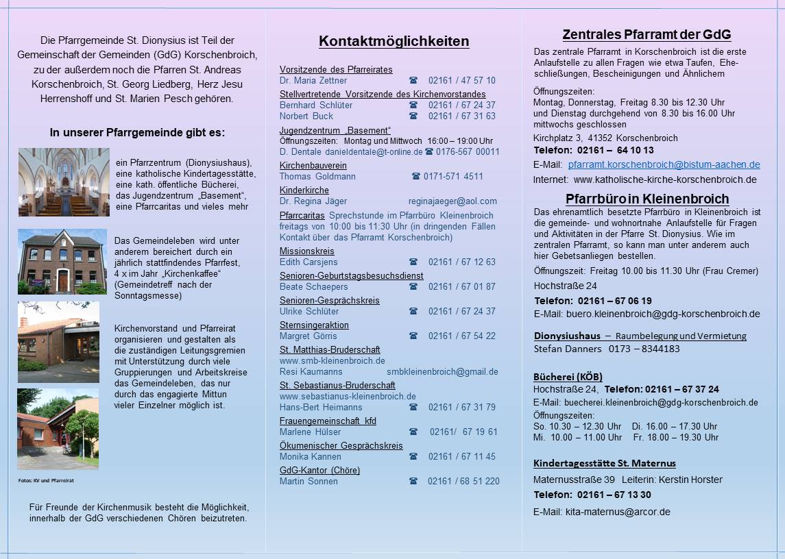 2025 Seite 2 Flyer St. Dionysius (c) U. Lindner