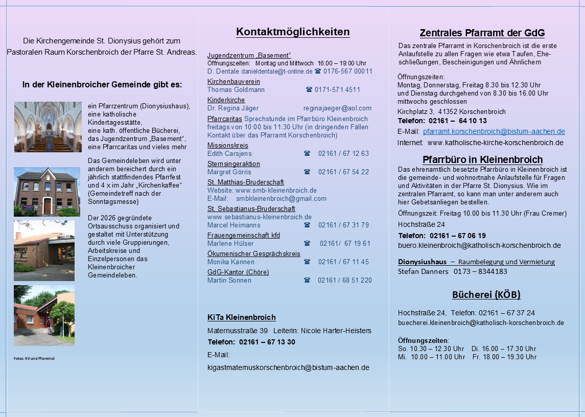 2026 Seite 2 Flyer St. Dionysius