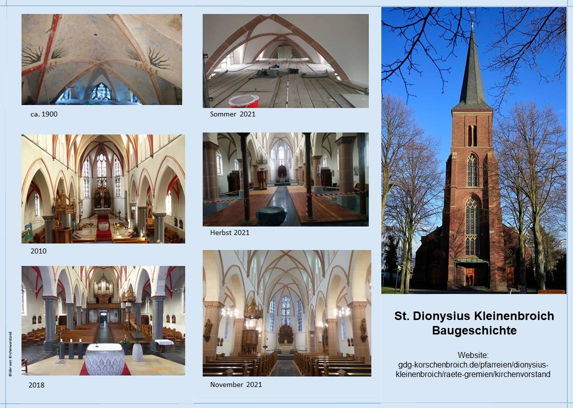 Flyer St. Dionysius Baugeschichte Nov. 2021 (c) U. Lindner