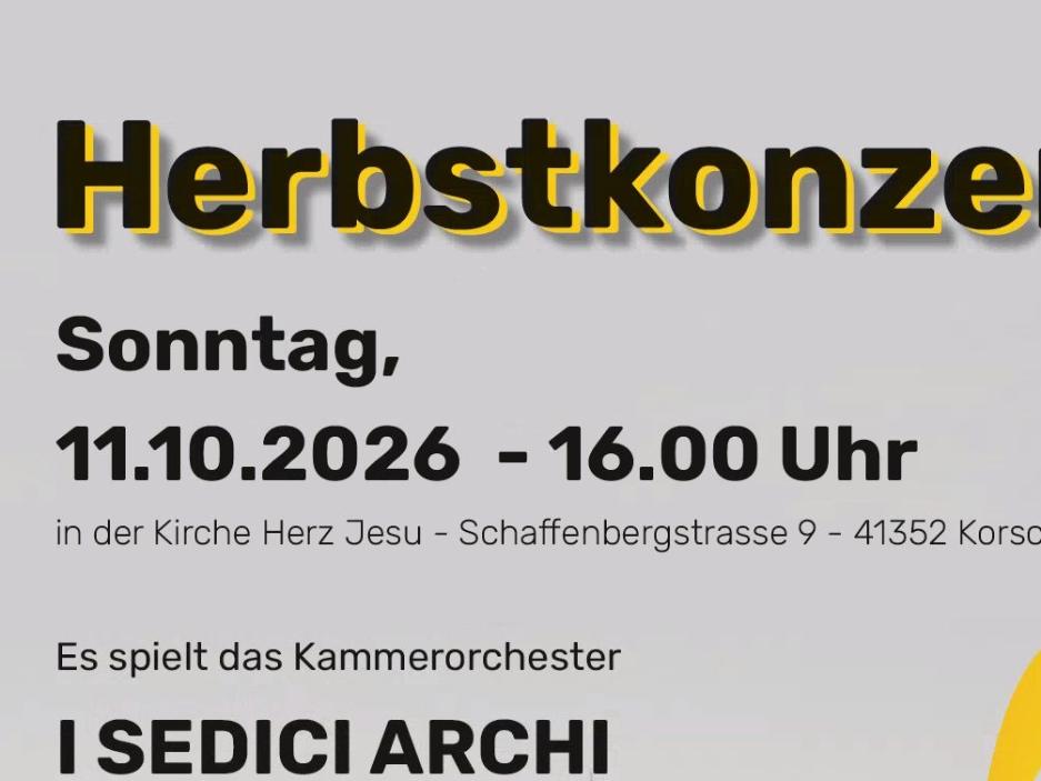 Konzert 'Der Herbst' in Herz Jesu Herrenshoff (c) Herz Jesu Konzert 'Der Herbst' in Herz Jesu Herrenshoff